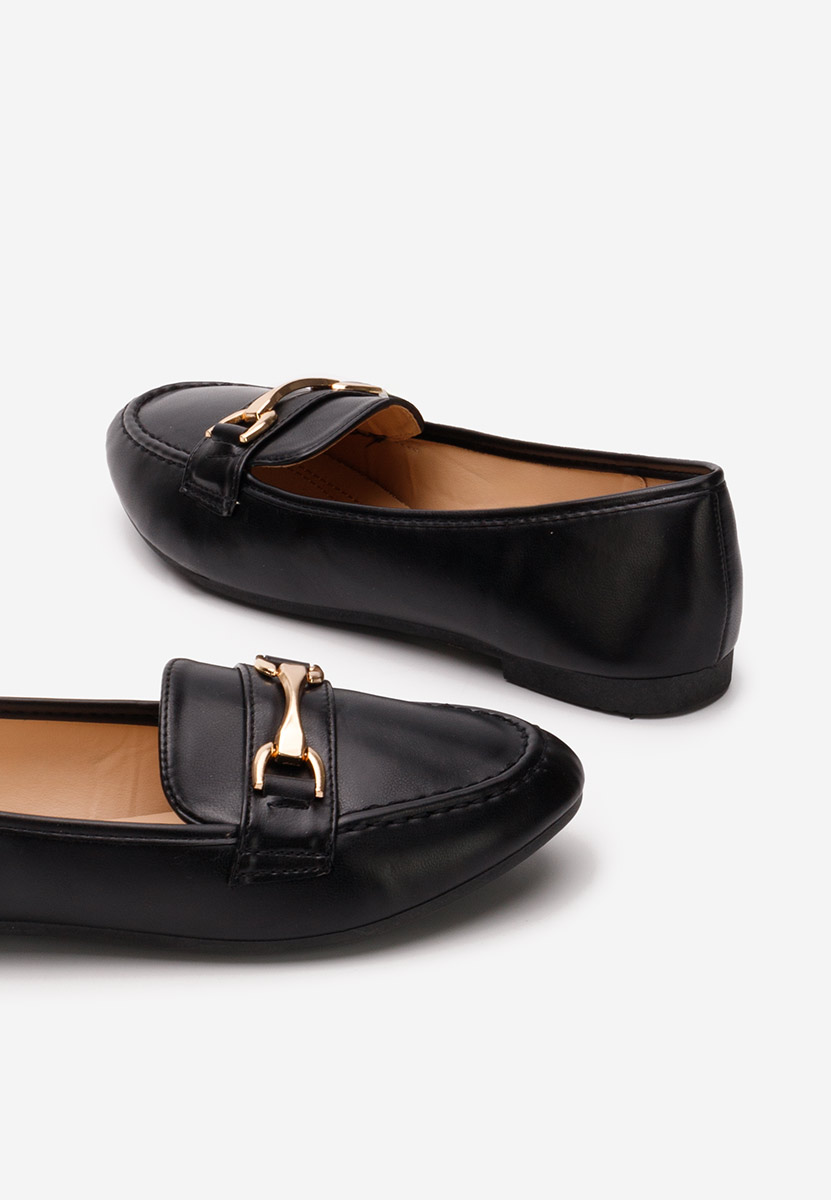 čierne mokasíny dámske Merra