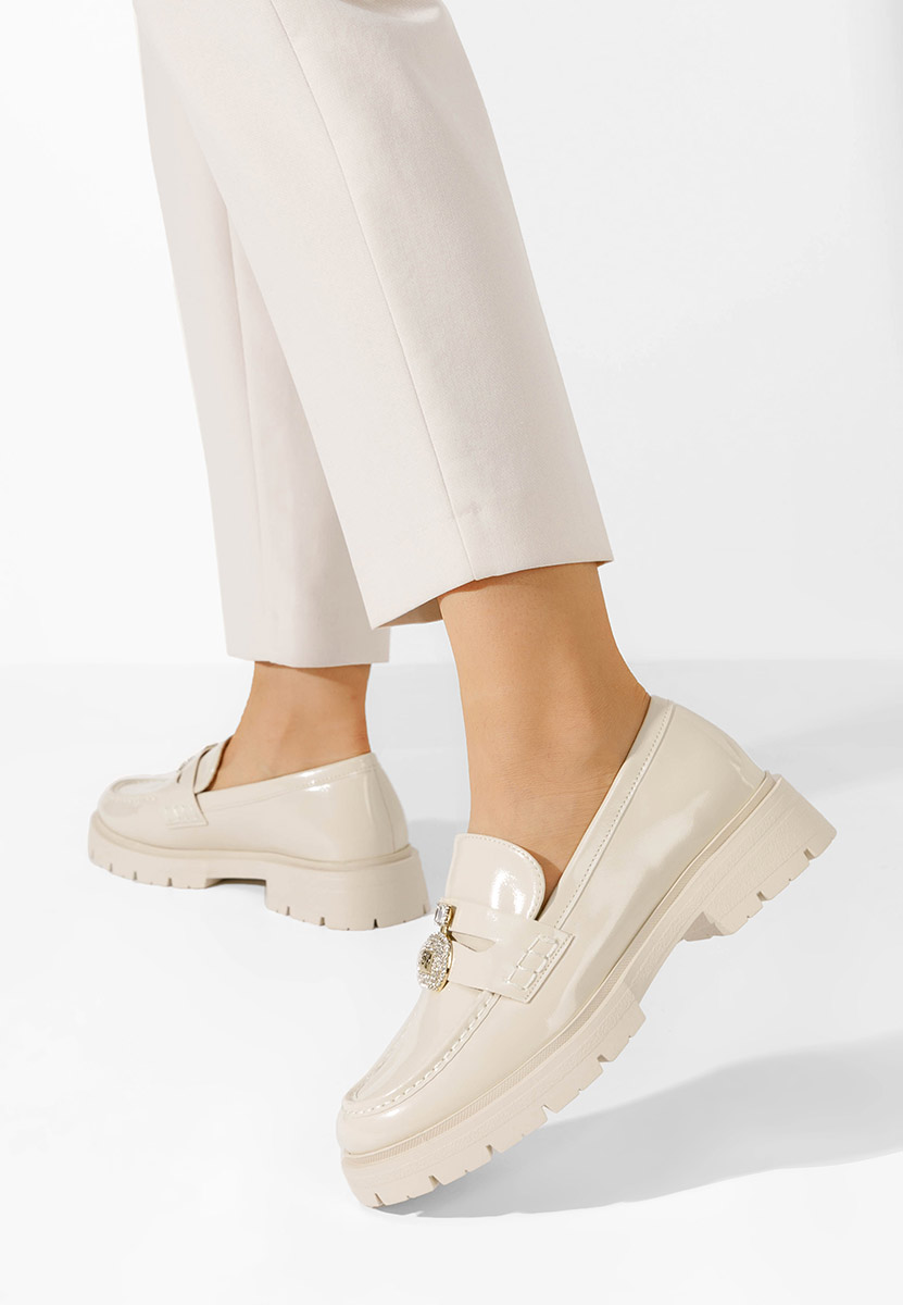 Béžové mokasíny dámske Asuna