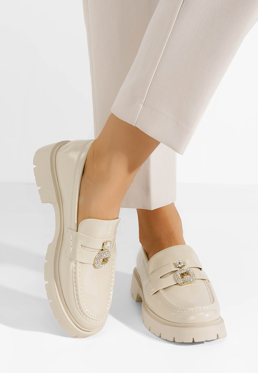 Béžové mokasíny dámske Asuna