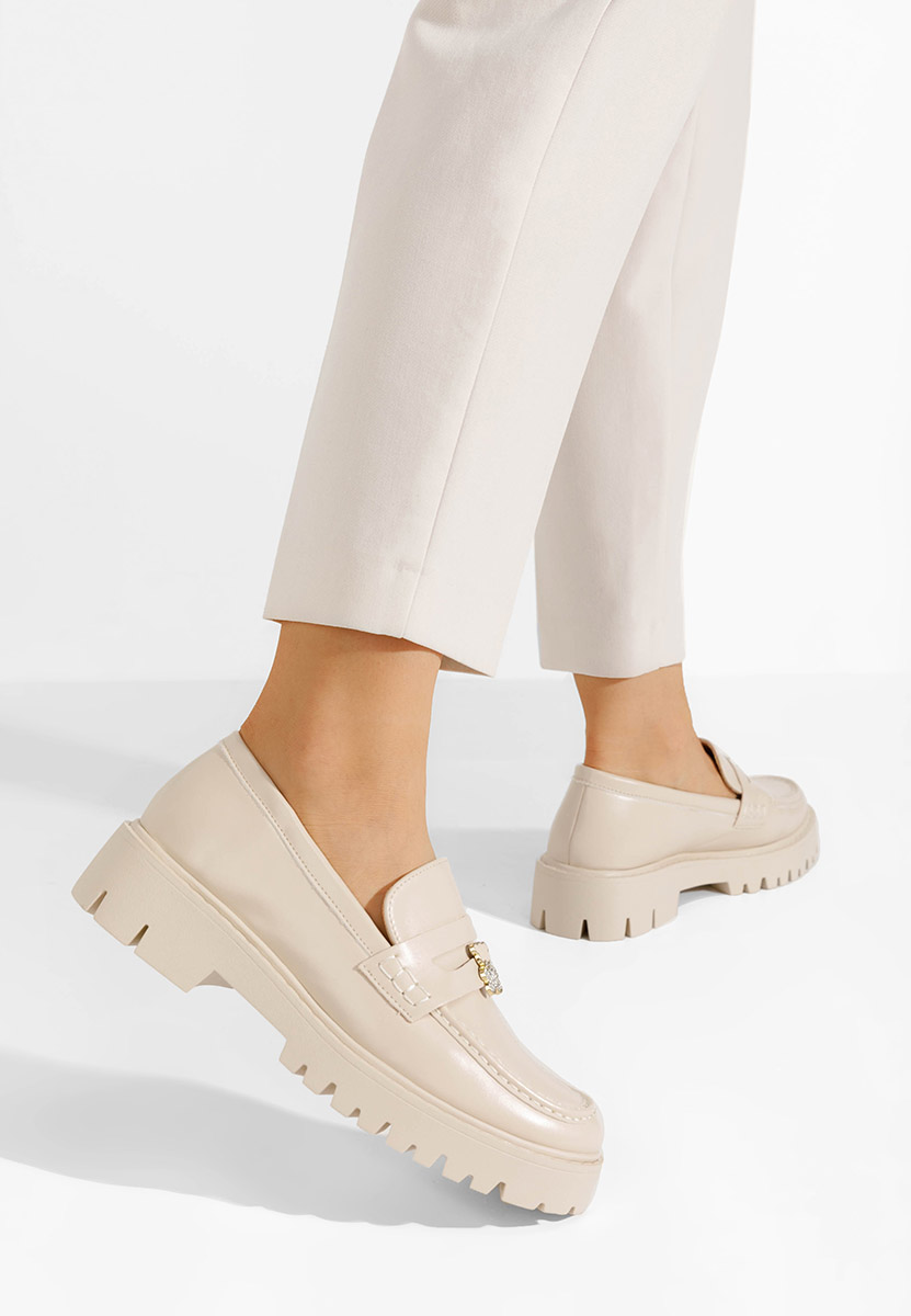 Béžové mokasíny dámske Disena V2