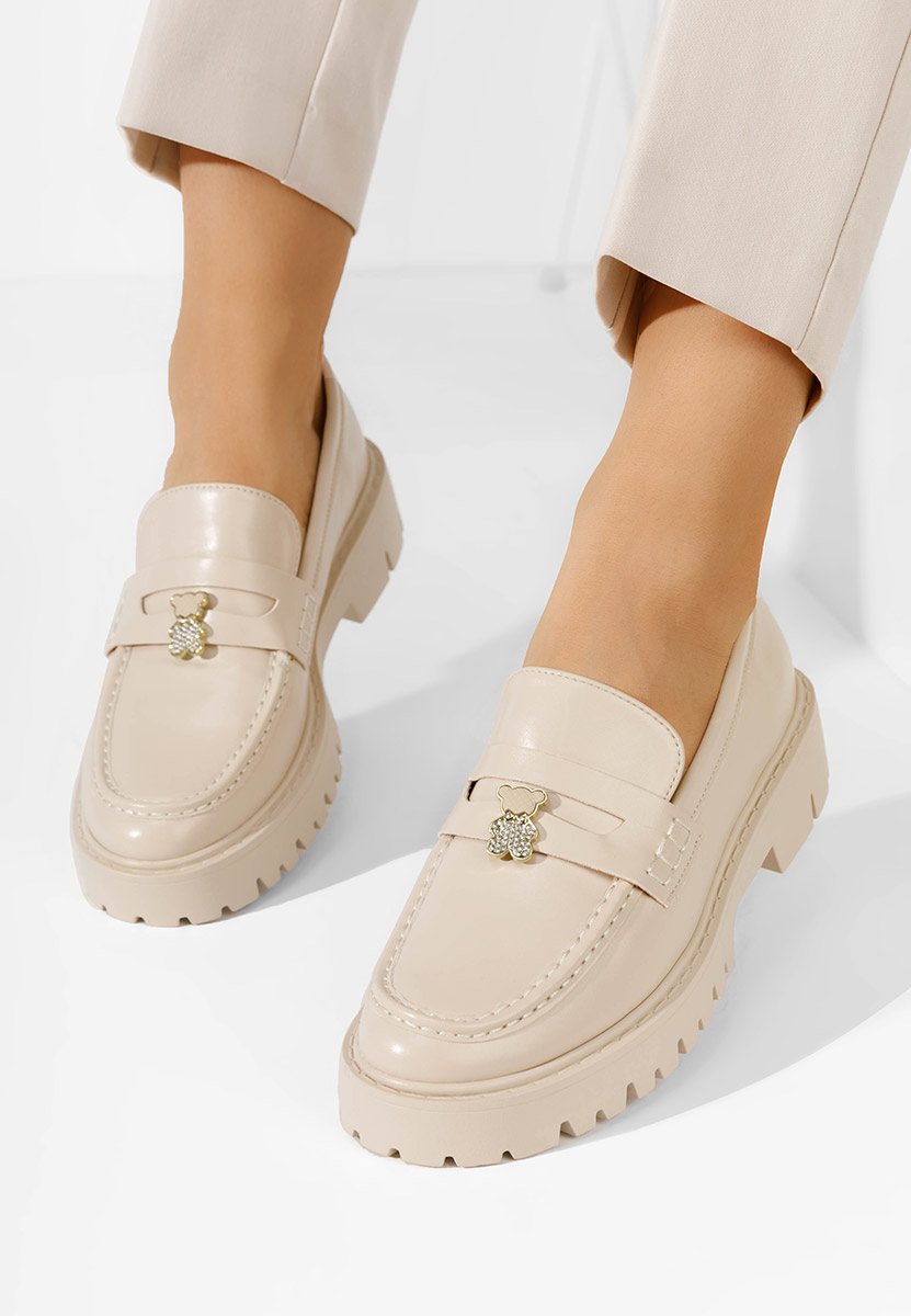 Béžové mokasíny dámske Disena V2