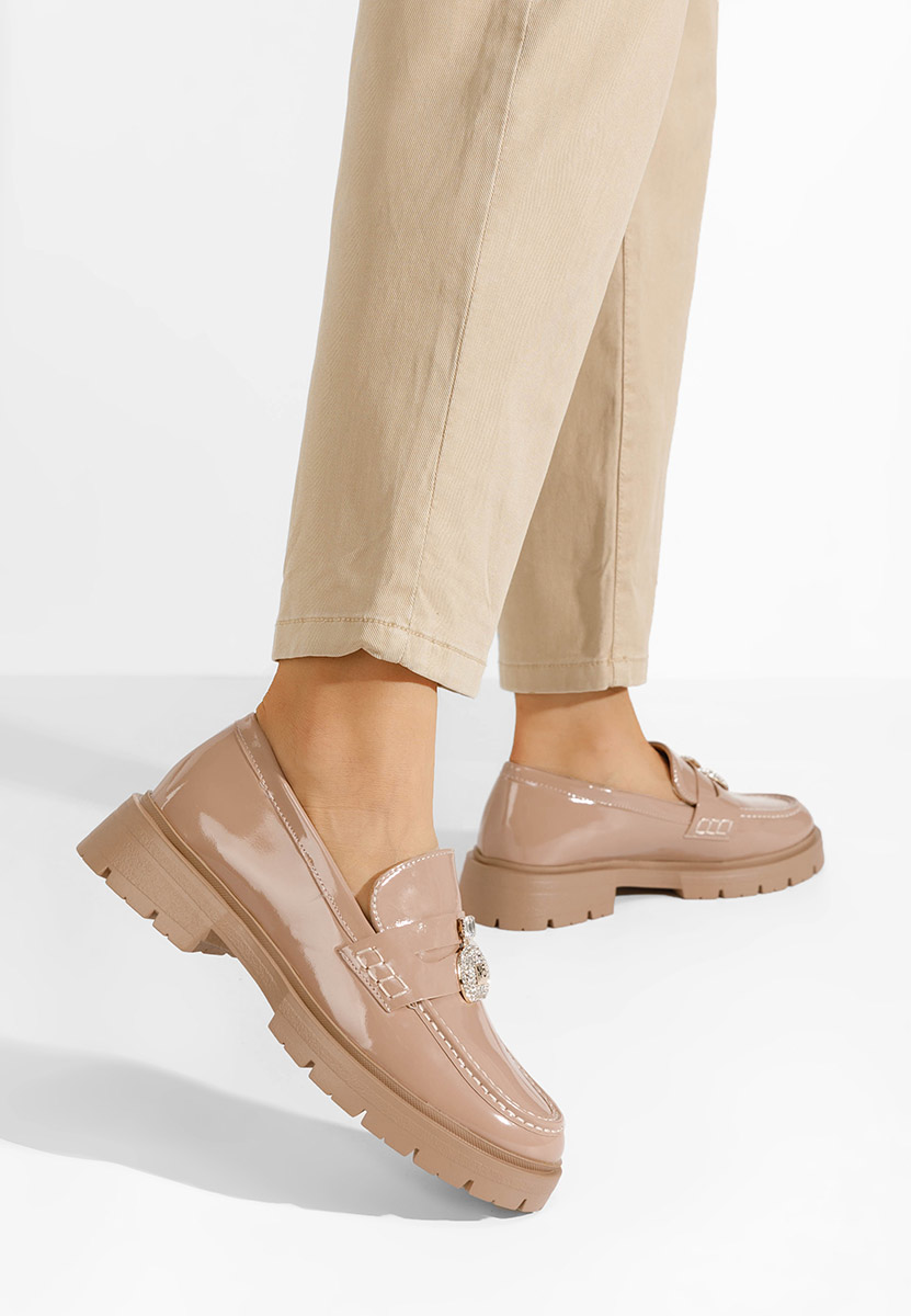 Khaki mokasíny dámske Asuna