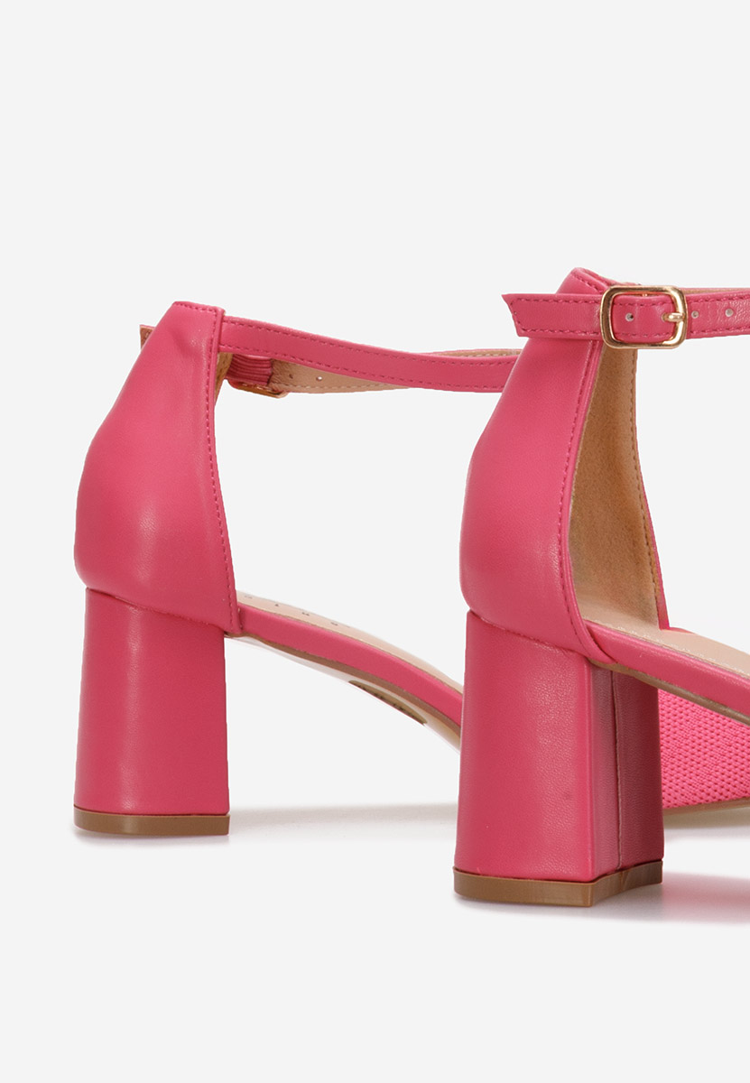 Fuchsiové lodičky na hrubom opätku Silvena