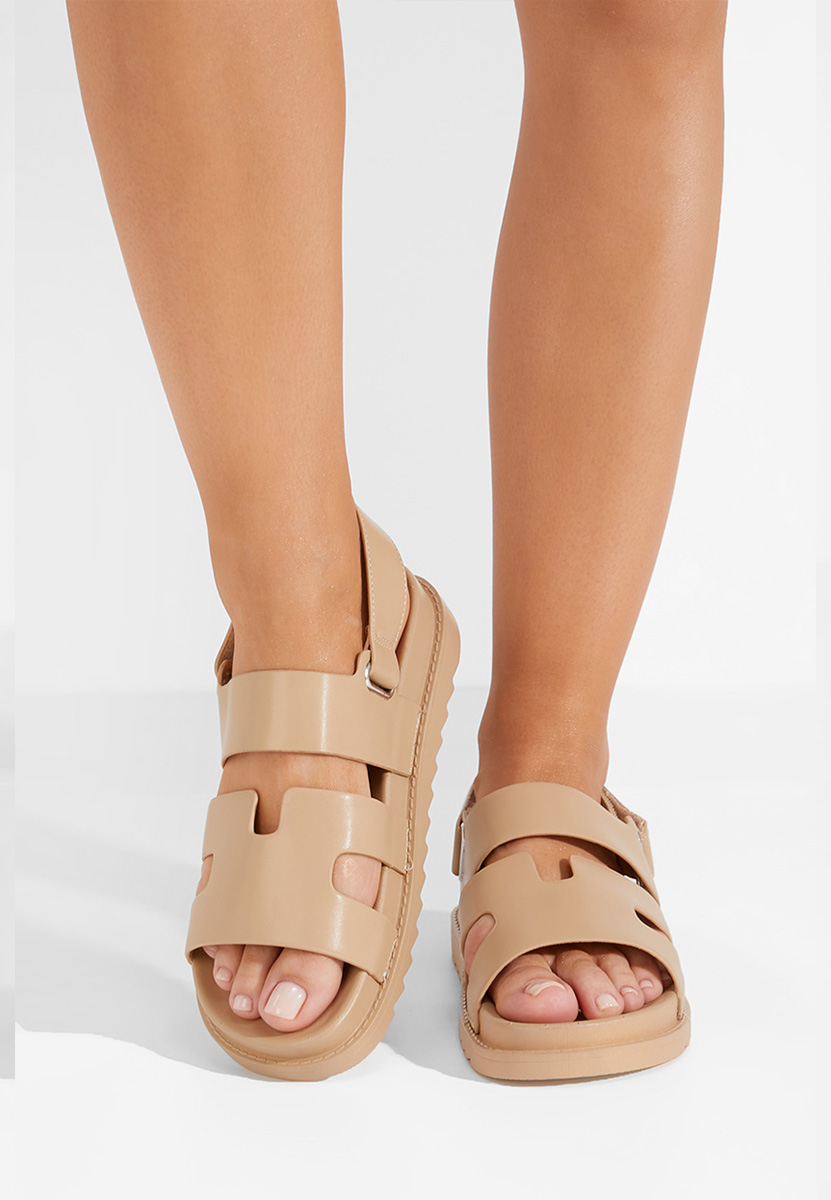 E-shop Khaki dámske športové sandále Desea