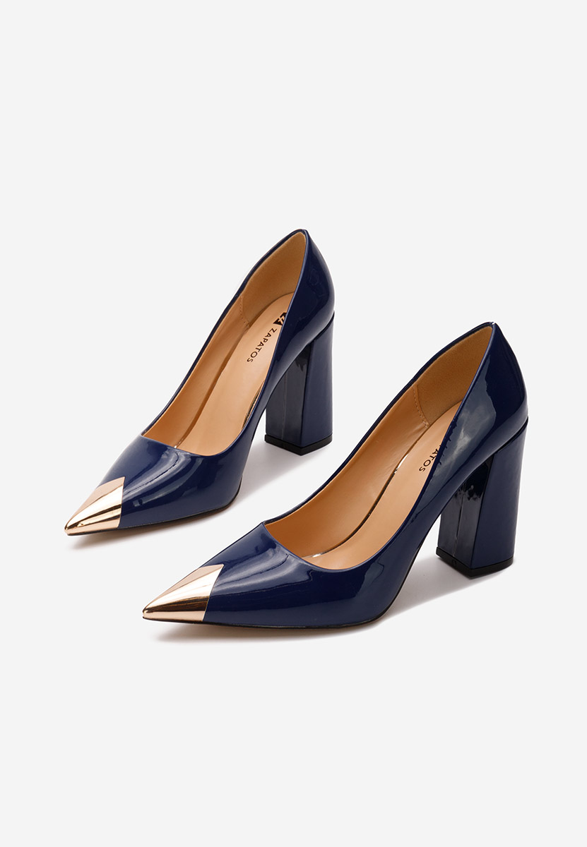 Tmavomdoré elegantné lodičky Azul