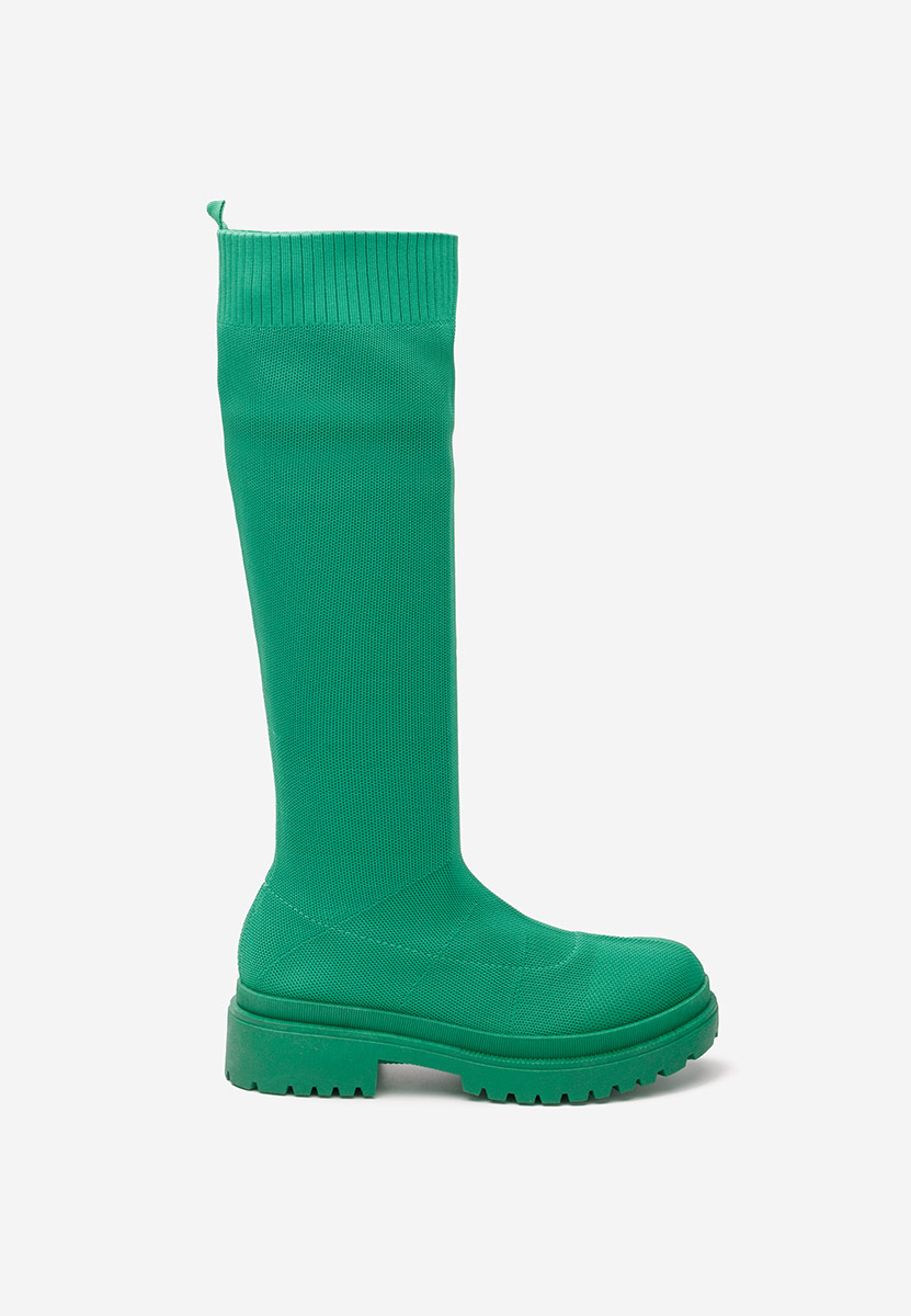 Zelené ponožkové čižmy Olvera