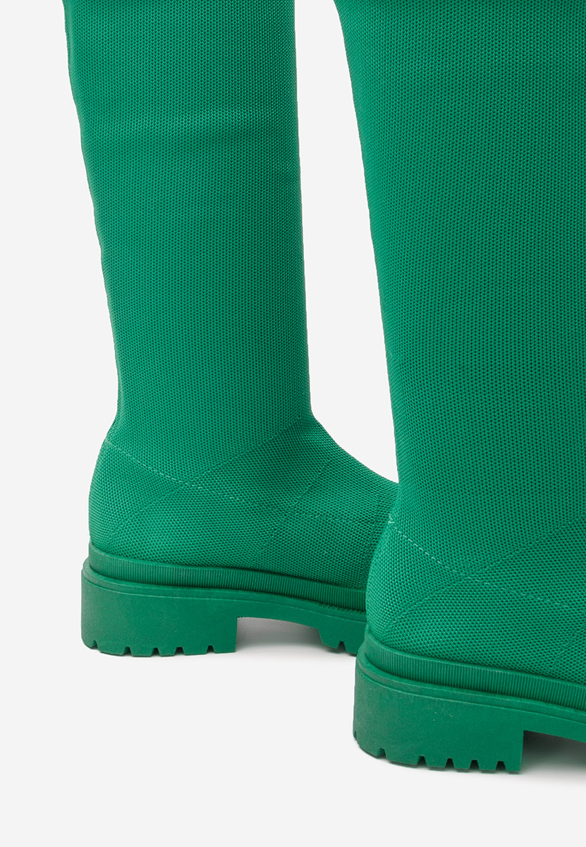 Zelené ponožkové čižmy Olvera