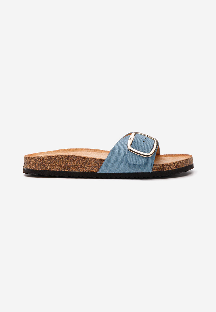 Denim dámske šľapky Evet V3