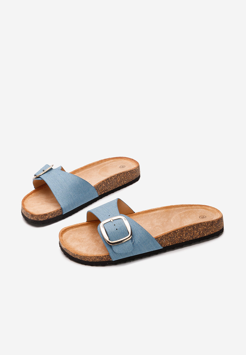 Denim dámske šľapky Evet V3