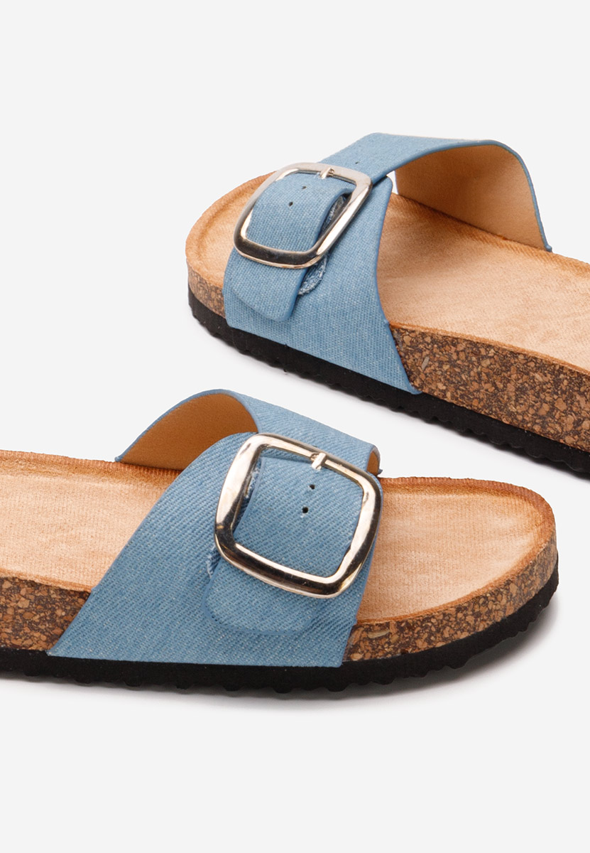 Denim dámske šľapky Evet V3