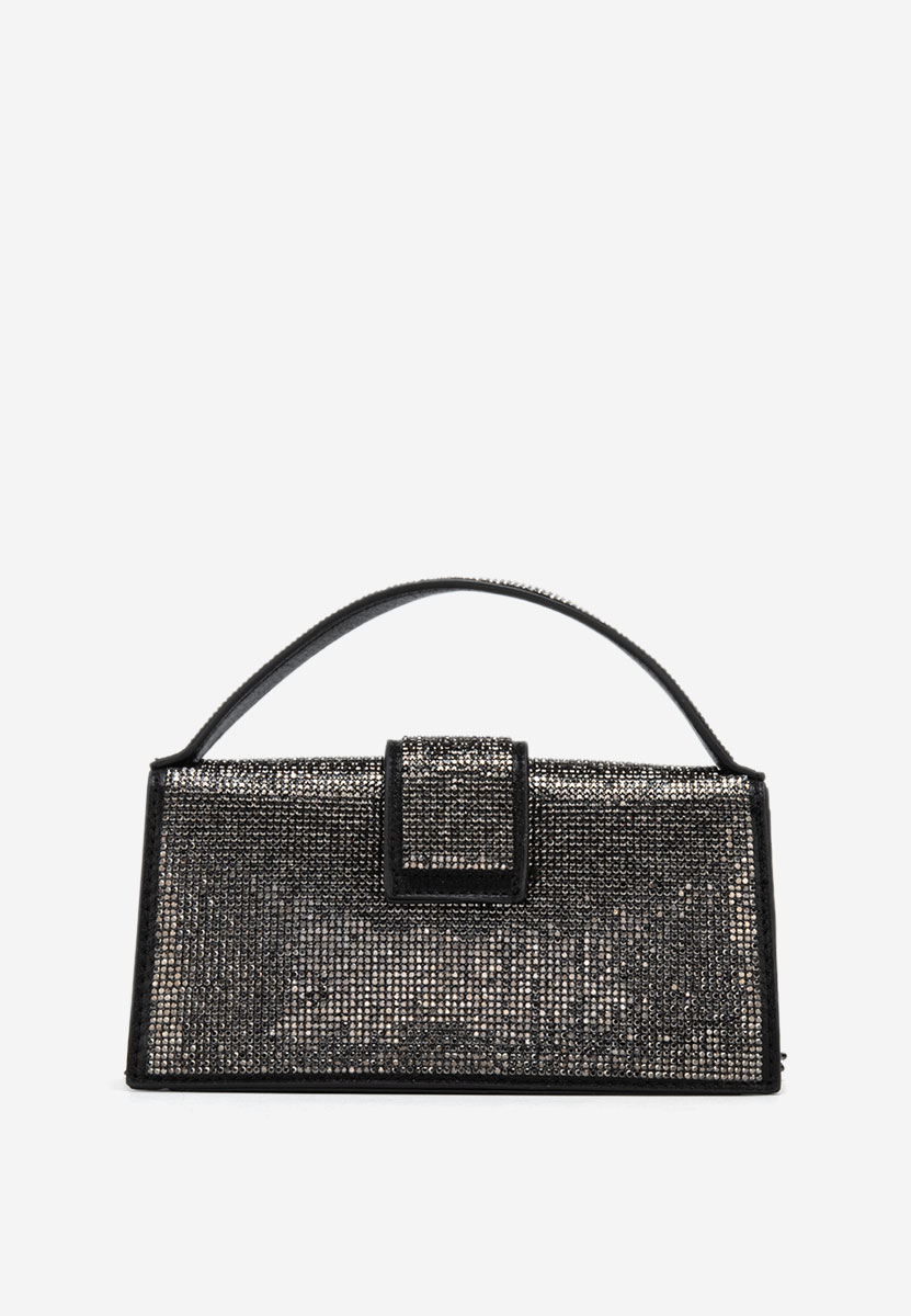 Čierne obálková kabelka Eleganza
