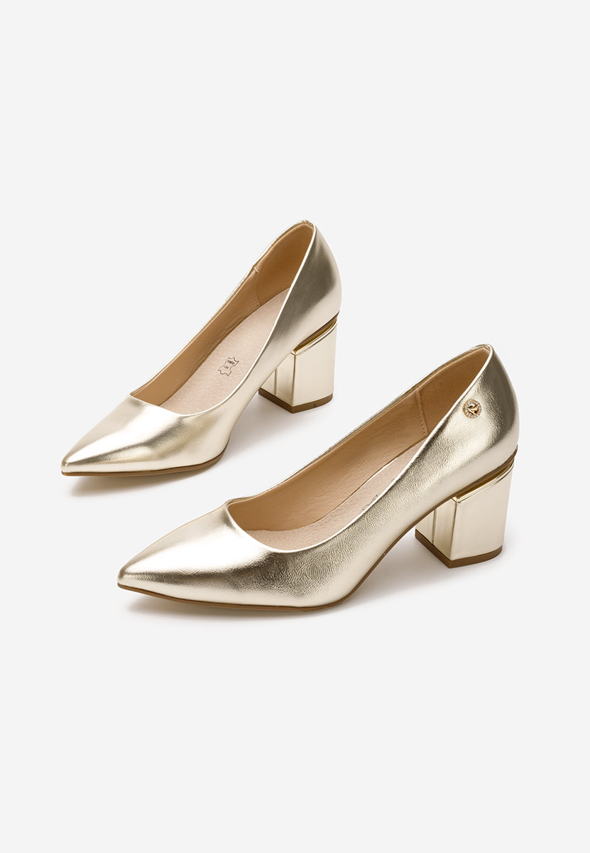 Zlaté elegantné lodičky Nelia