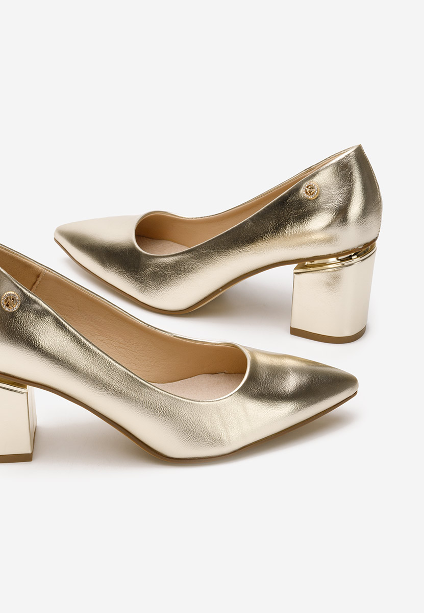 Zlaté elegantné lodičky Nelia
