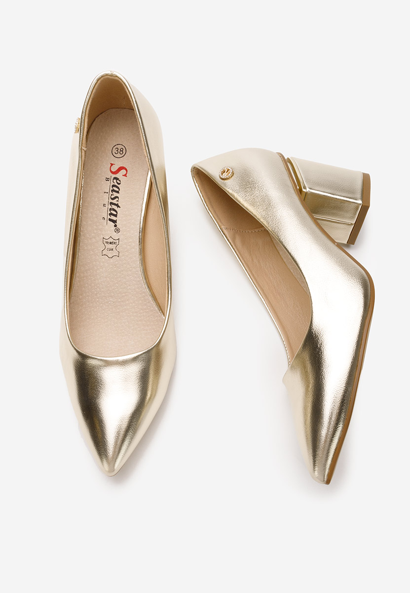 Zlaté elegantné lodičky Nelia