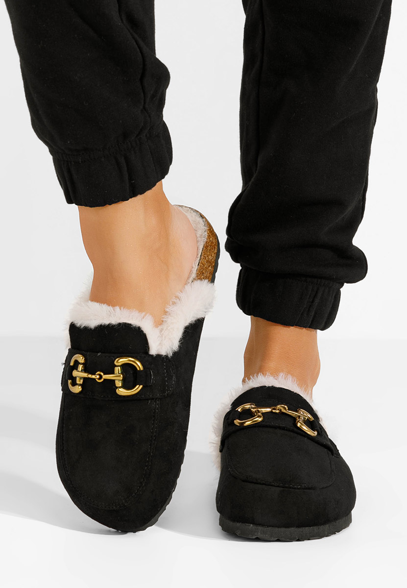 Čierne dámske papuče Tisya