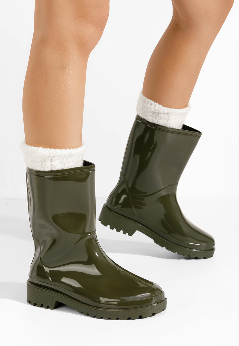 Zelené dámske gumáky Jalena