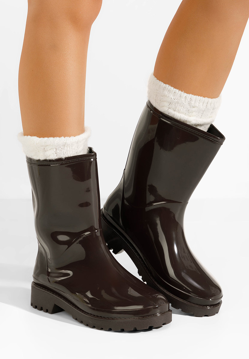 Hnedé dámske gumáky Jalena