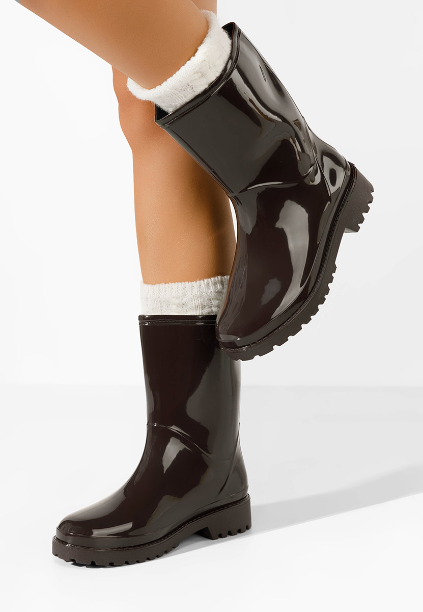 Hnedé dámske gumáky Jalena