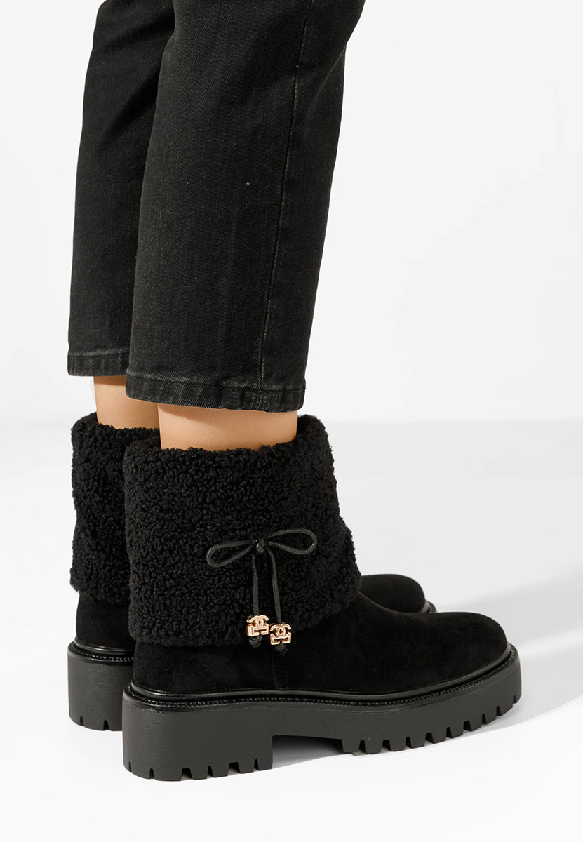 Čierne členkové čižmy Sheina