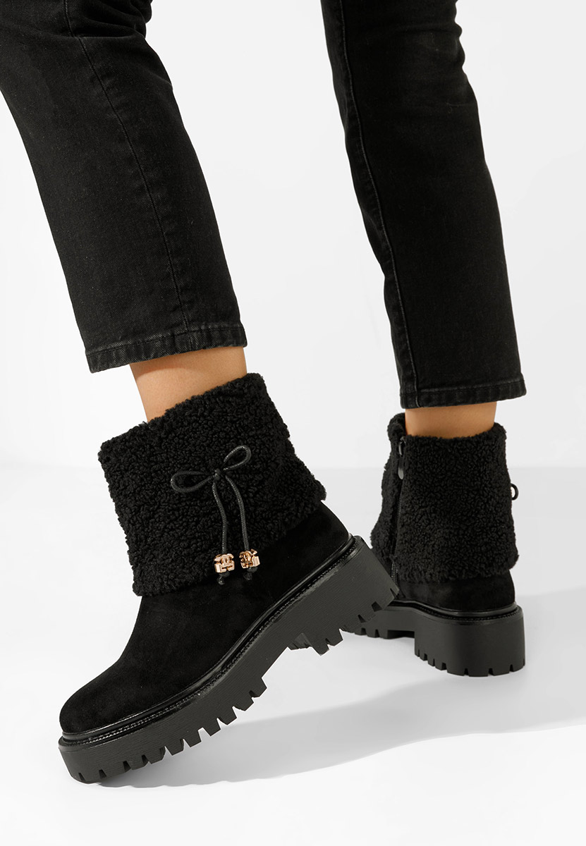 Čierne členkové čižmy Sheina