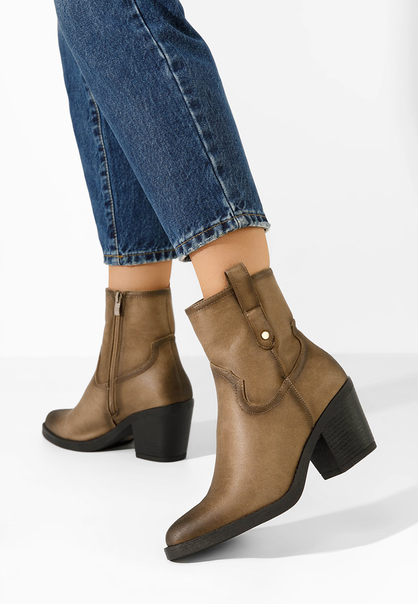 Hnedé kovbojské čižmy Alyonna