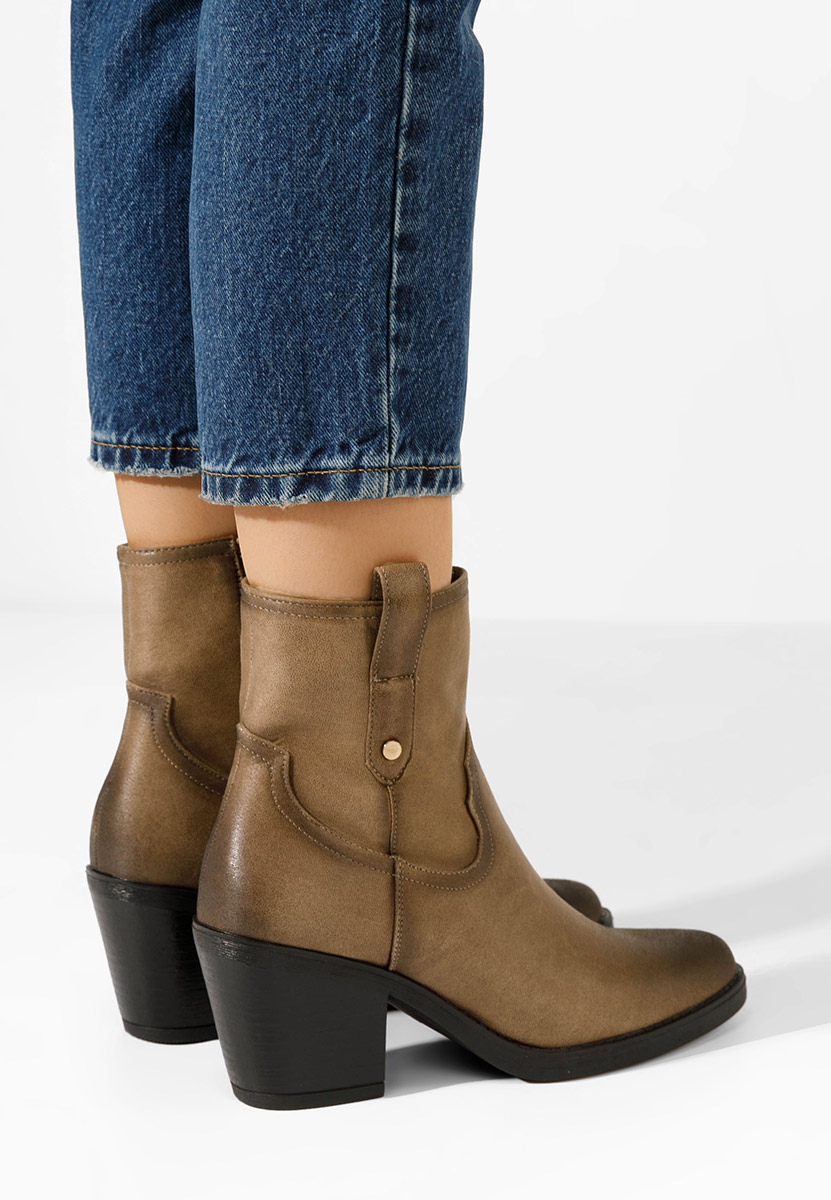 Hnedé kovbojské čižmy Alyonna