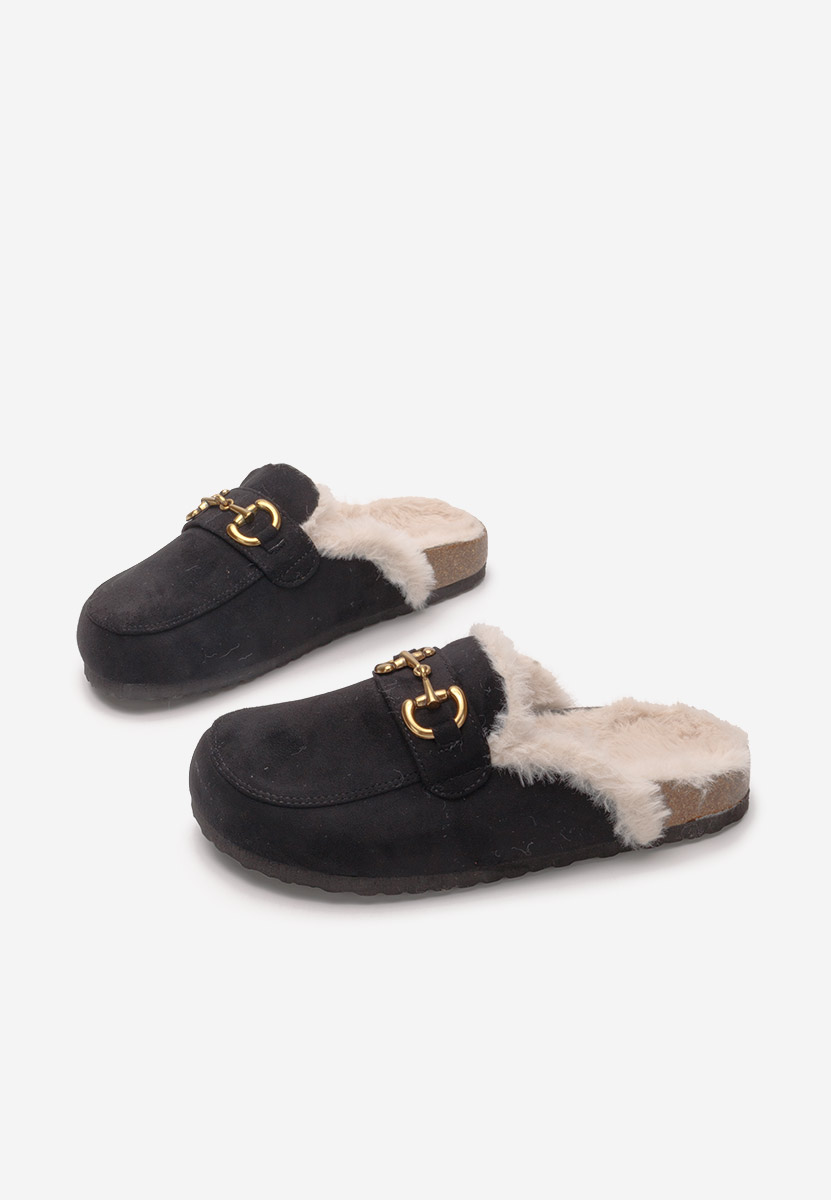 Čierne dámske papuče Tisya