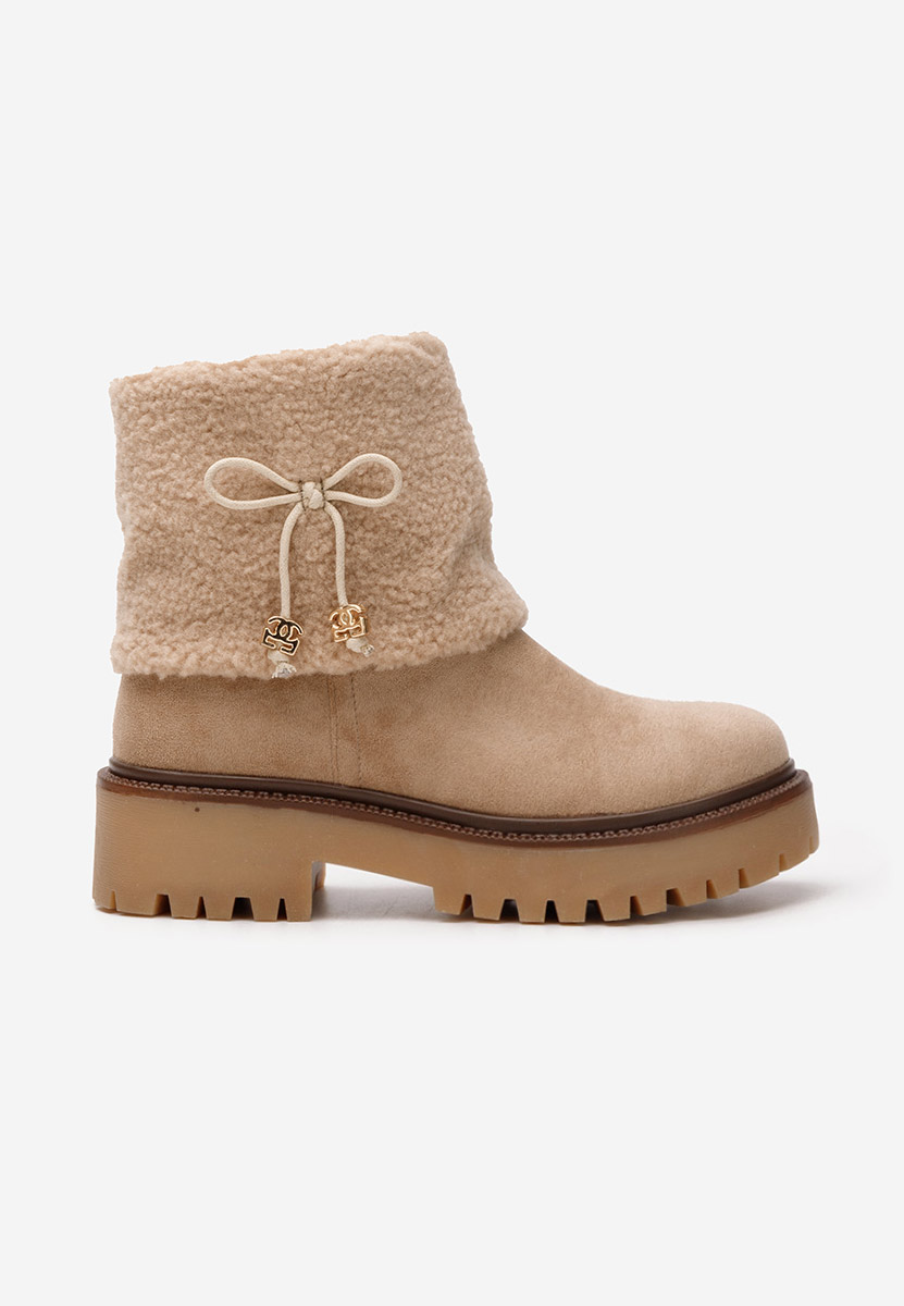 Khaki členkové čižmy Sheina