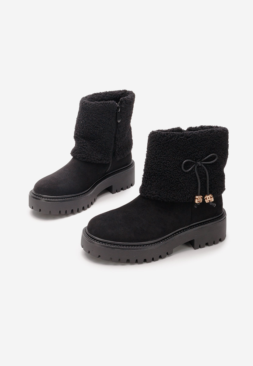 Čierne členkové čižmy Sheina