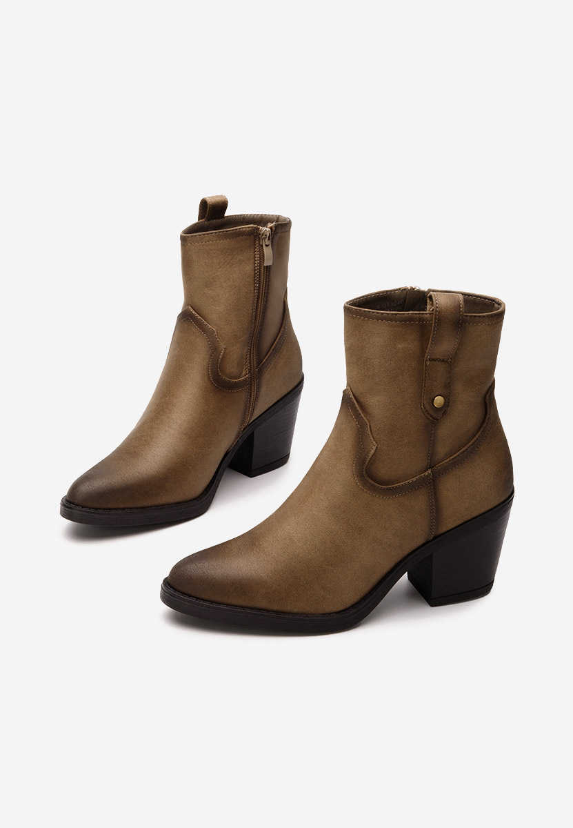 Hnedé kovbojské čižmy Alyonna
