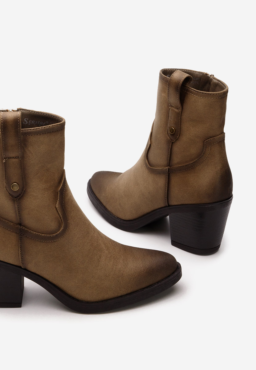 Hnedé kovbojské čižmy Alyonna