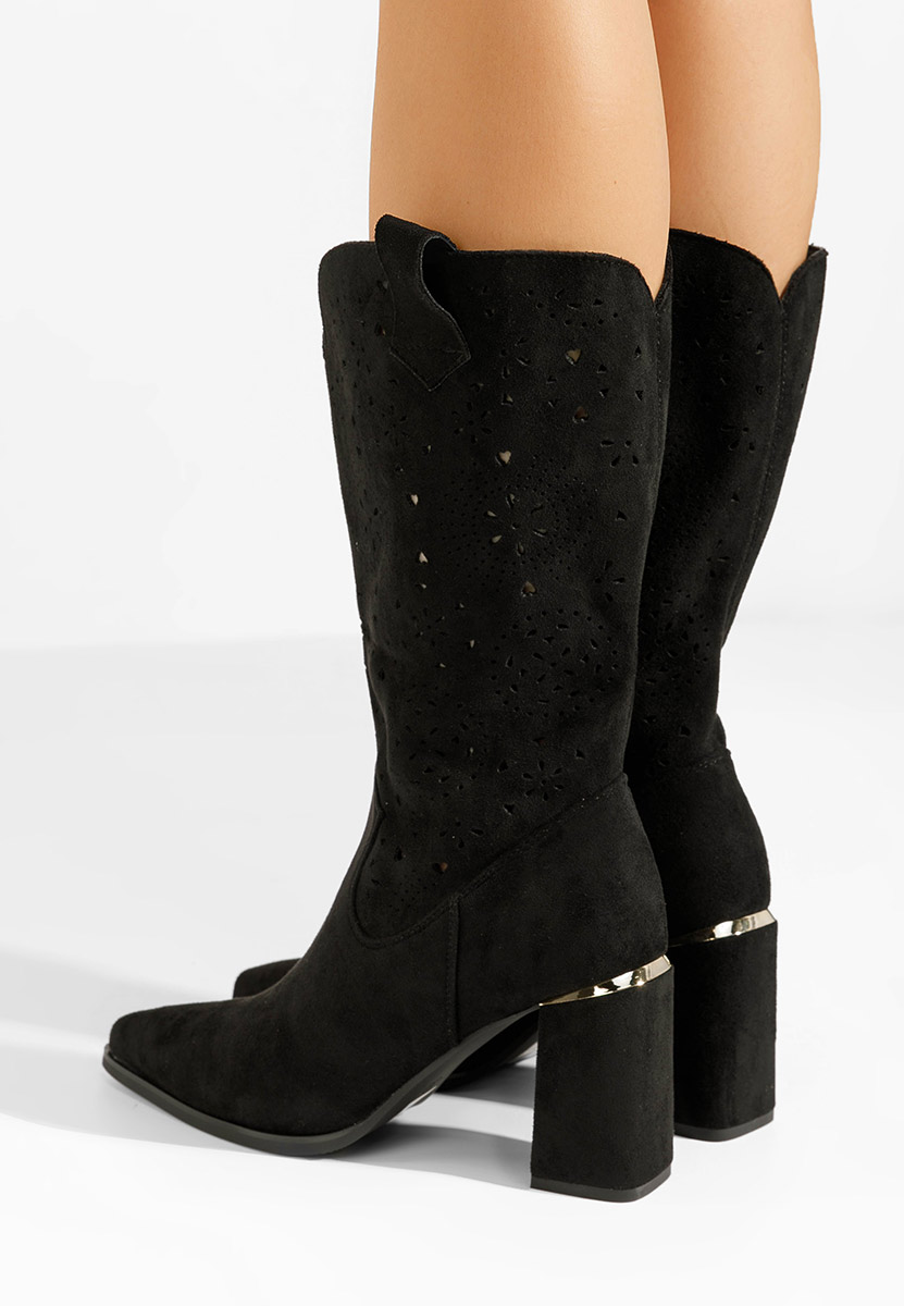 Čierne kovbojské čižmy Fathma