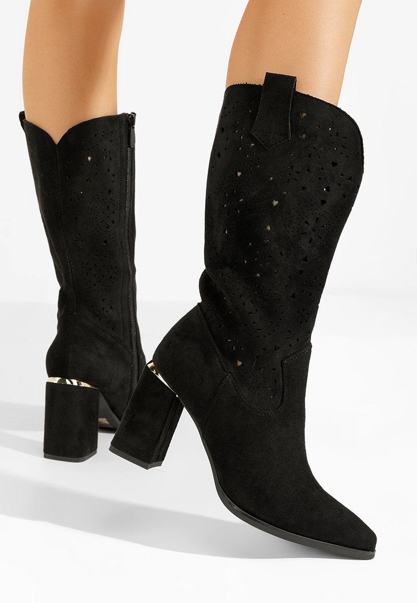 Čierne kovbojské čižmy Fathma