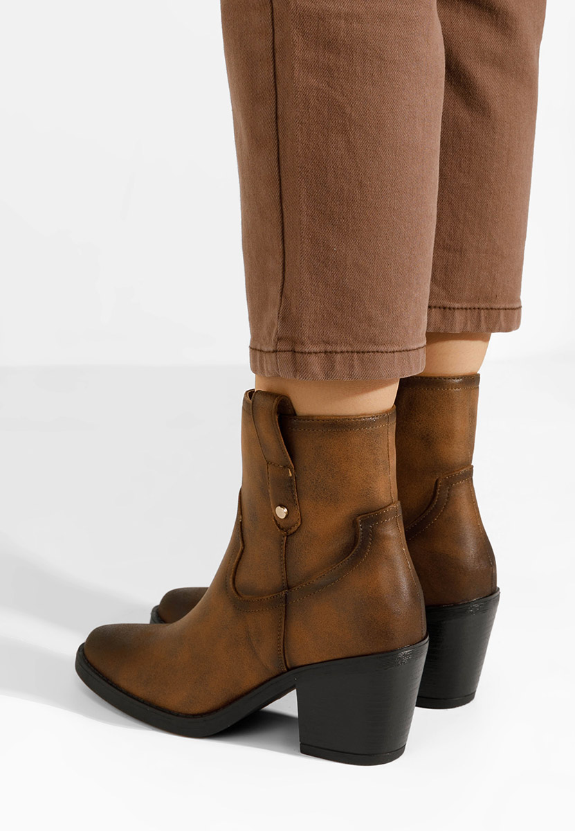 Camelové kovbojské čižmy Alyonna