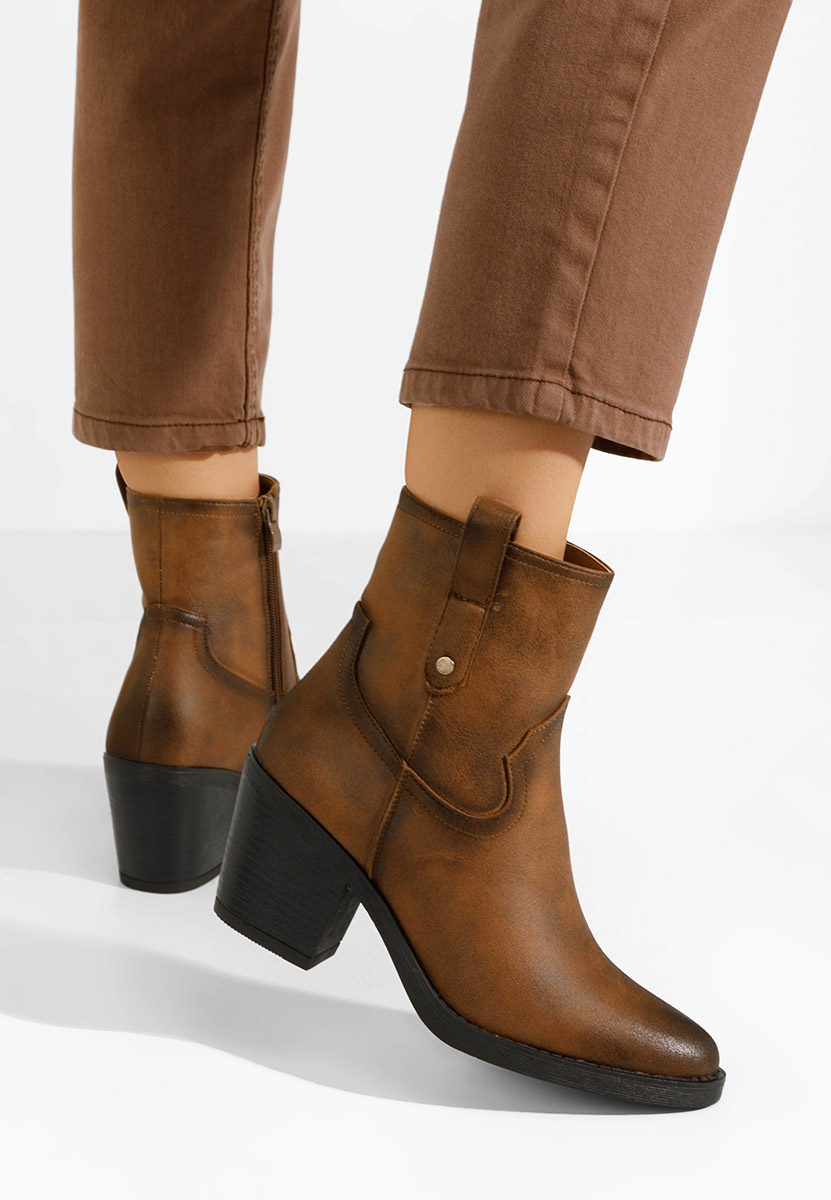 Camelové kovbojské čižmy Alyonna