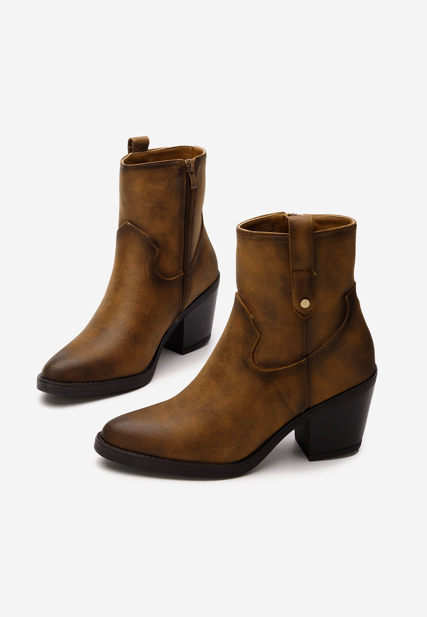 Camelové kovbojské čižmy Alyonna