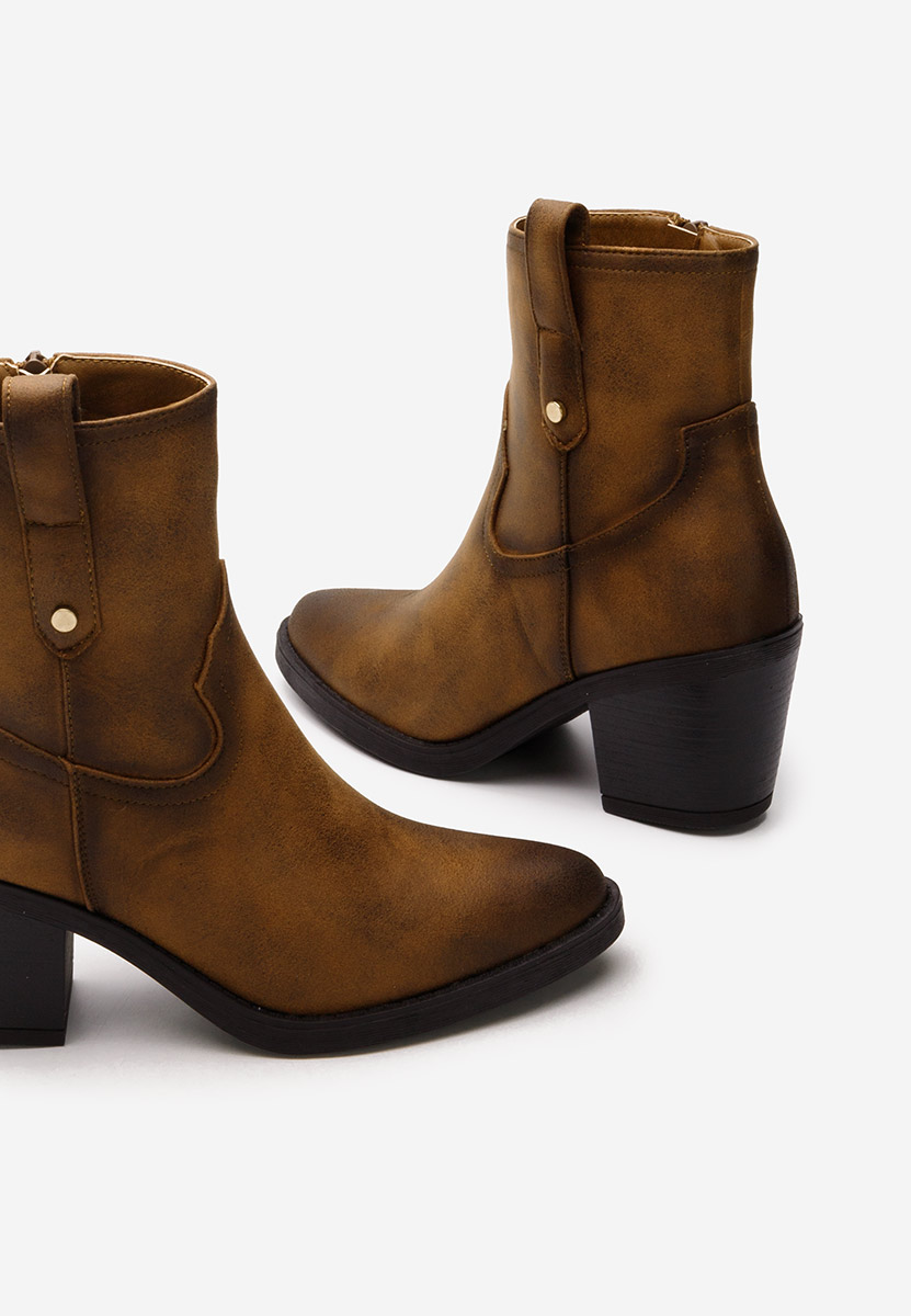 Camelové kovbojské čižmy Alyonna