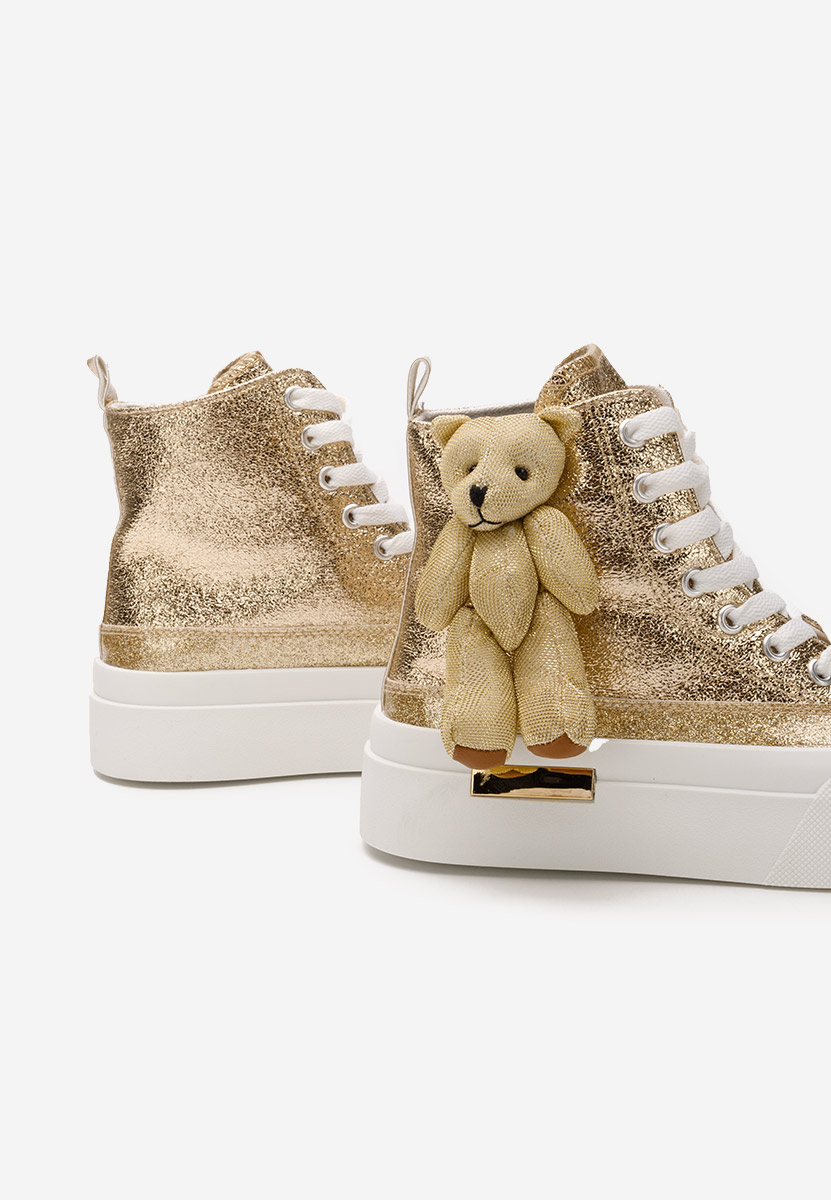 Zlaté vysoké tenisky dámske Alisea