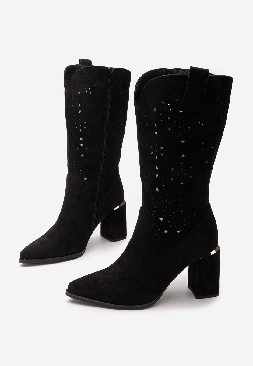 Čierne kovbojské čižmy Fathma