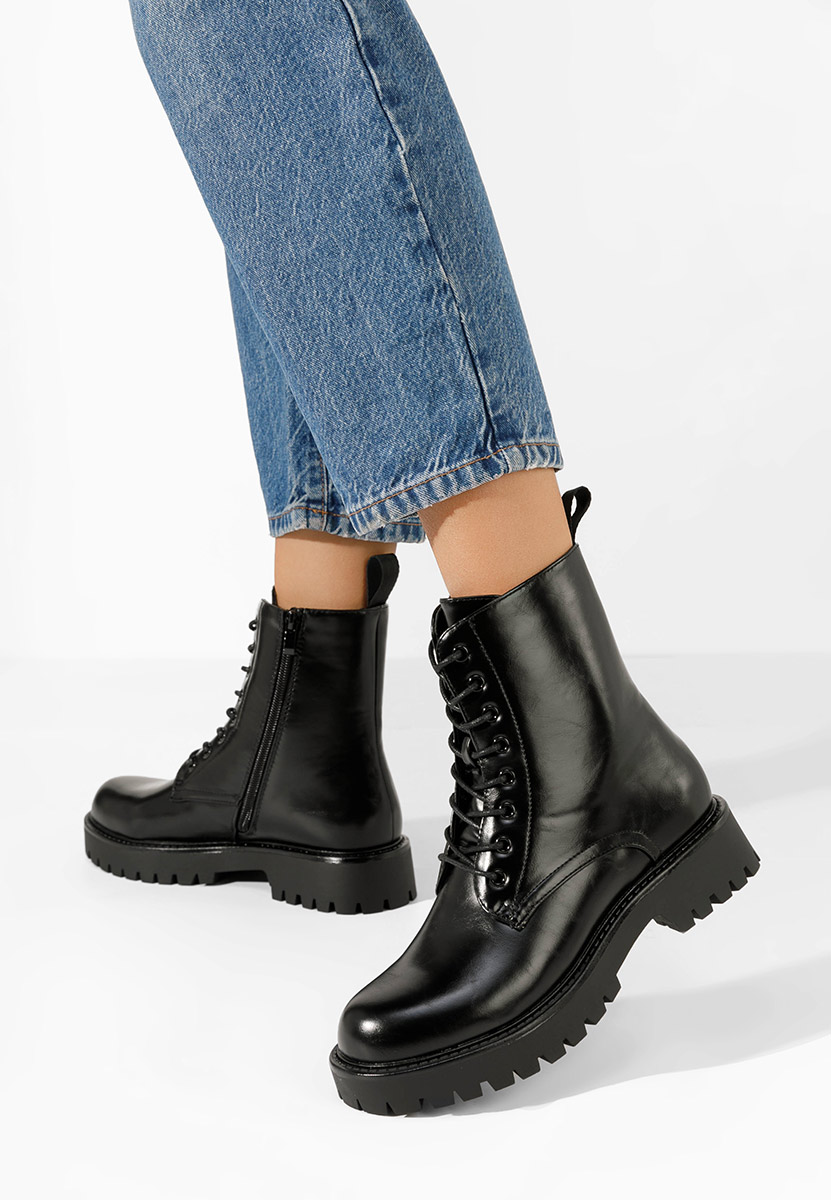 Čierne dámske workery Sarianna