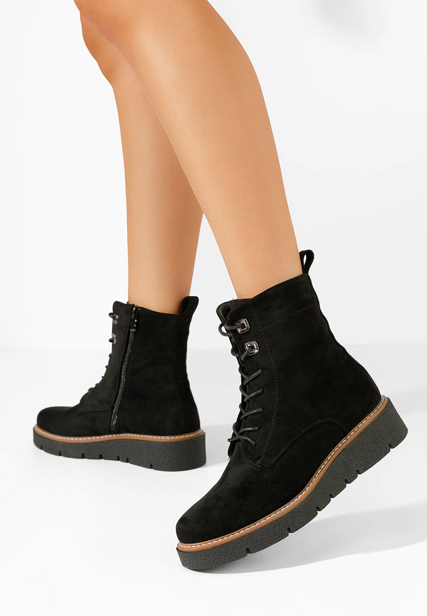 Čierne členkové čižmy Terrianna