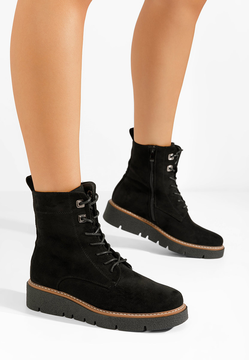 Čierne členkové čižmy Terrianna