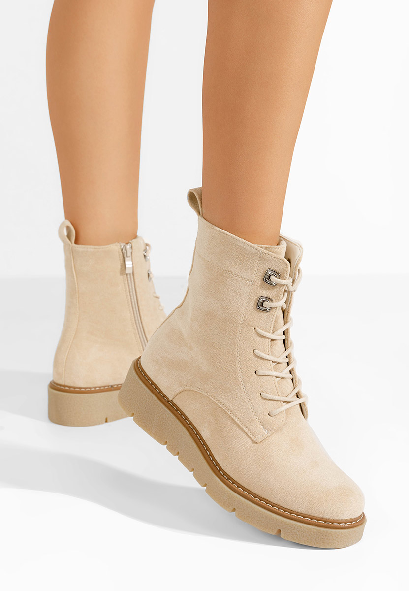 Béžové členkové čižmy Terrianna