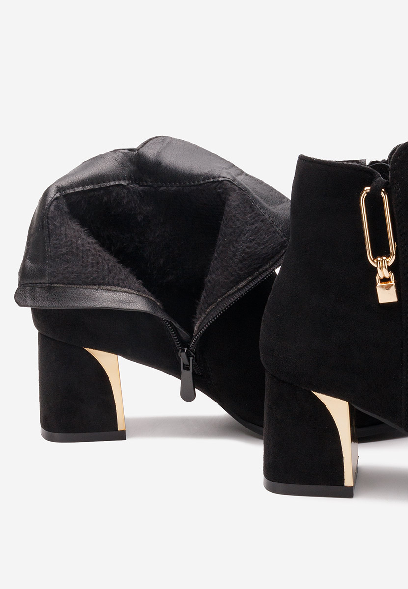 Čierne kotníkové čižmy Eligia