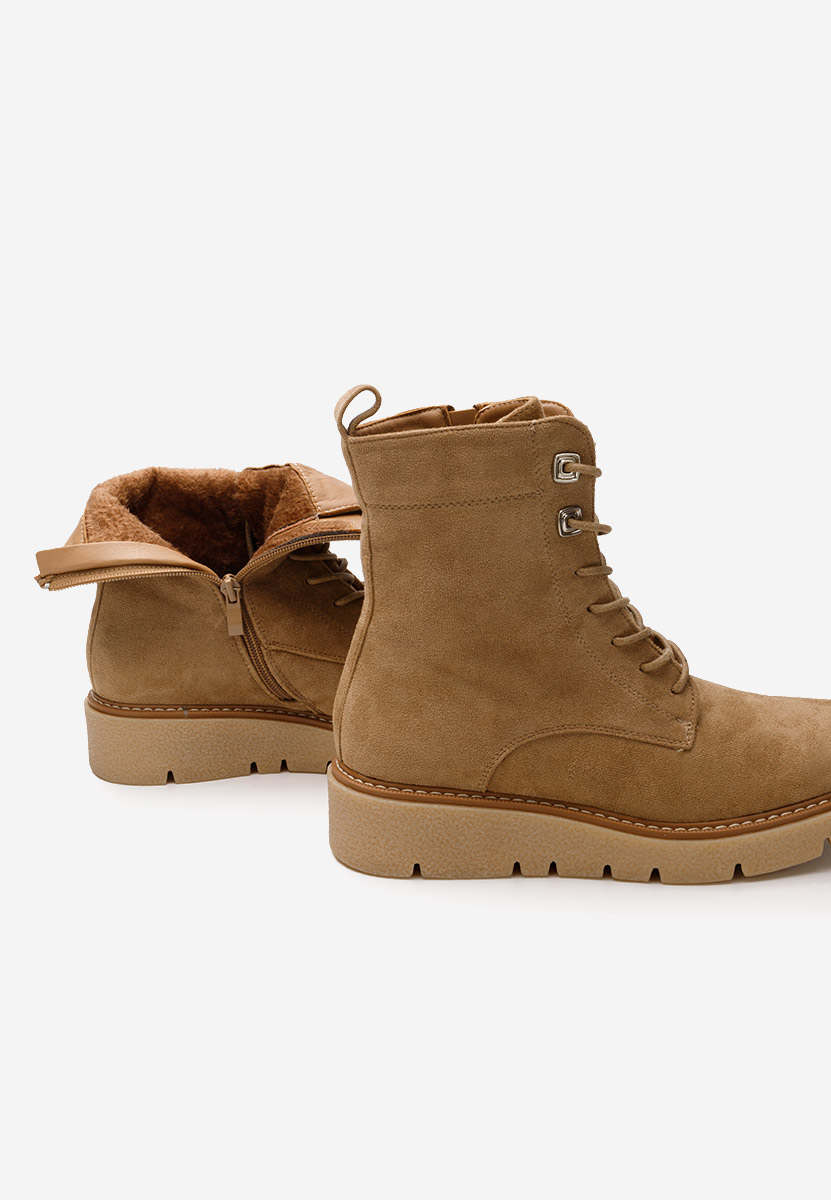 Khaki členkové čižmy Terrianna