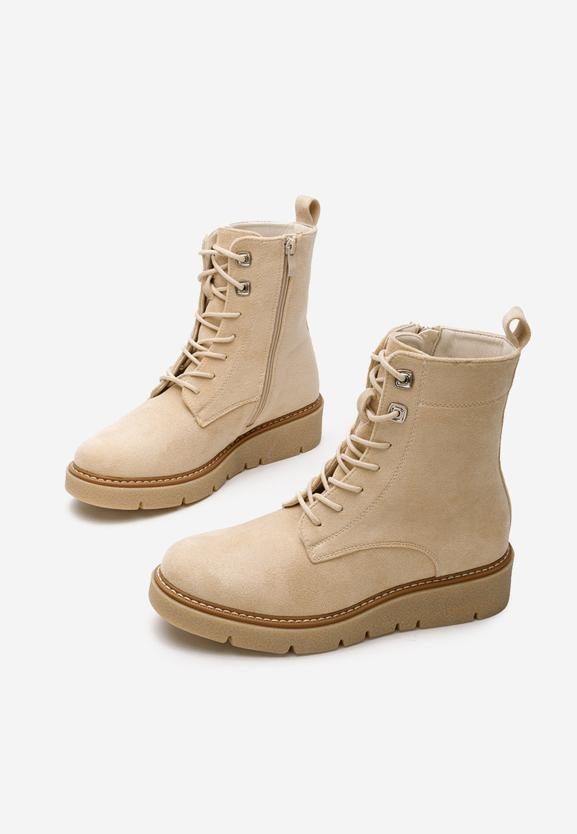 Béžové členkové čižmy Terrianna