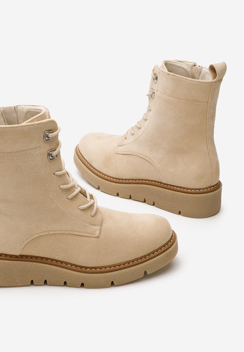 Béžové členkové čižmy Terrianna