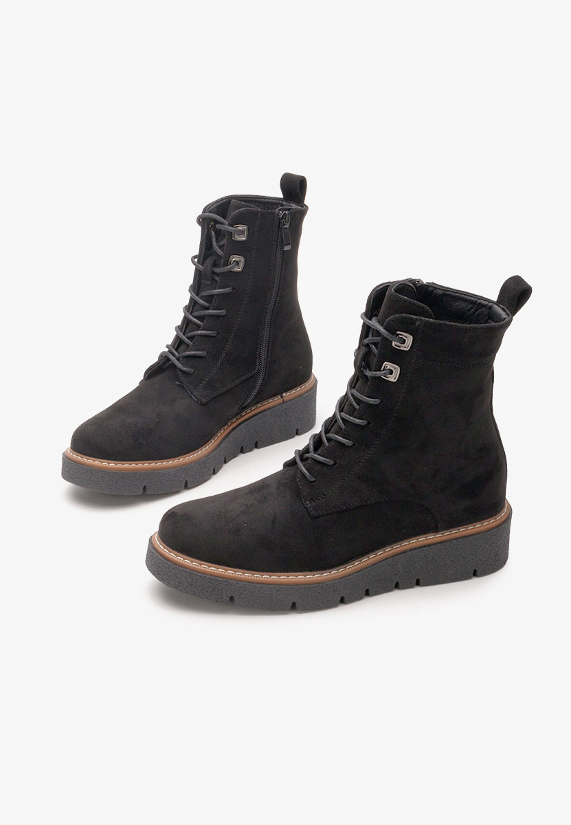 Čierne členkové čižmy Terrianna