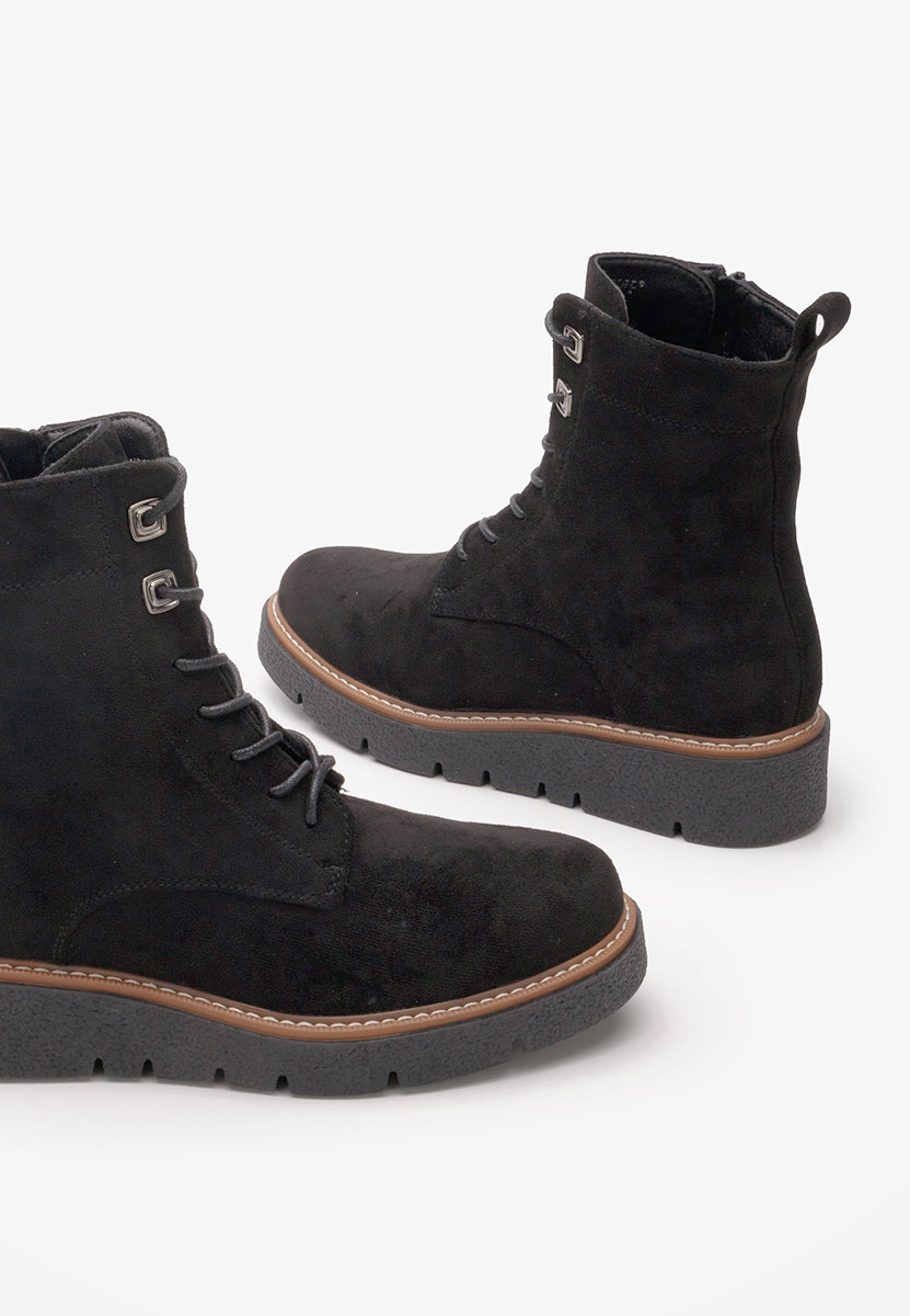 Čierne členkové čižmy Terrianna