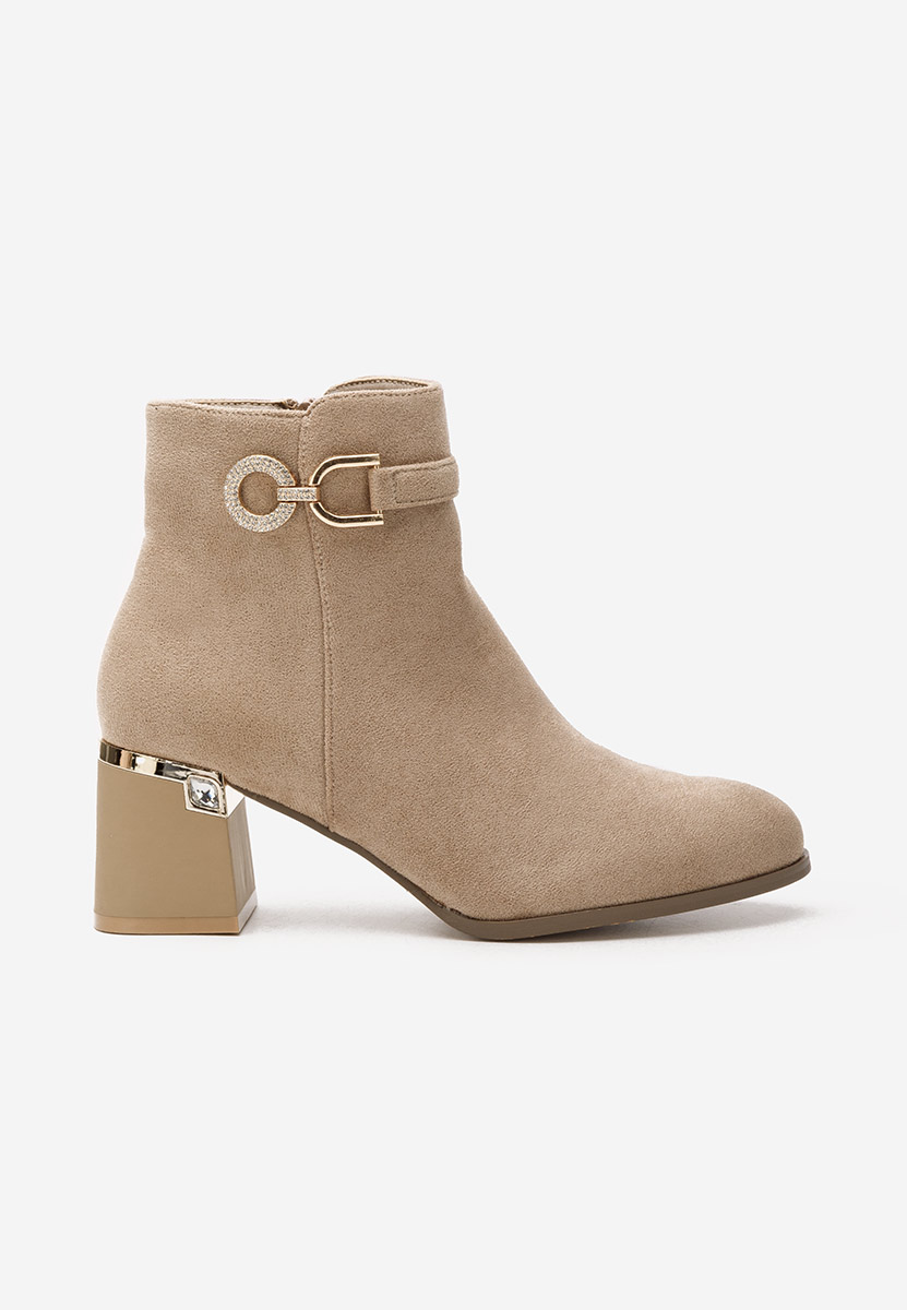 Khaki elegantné kotničky Margie V2